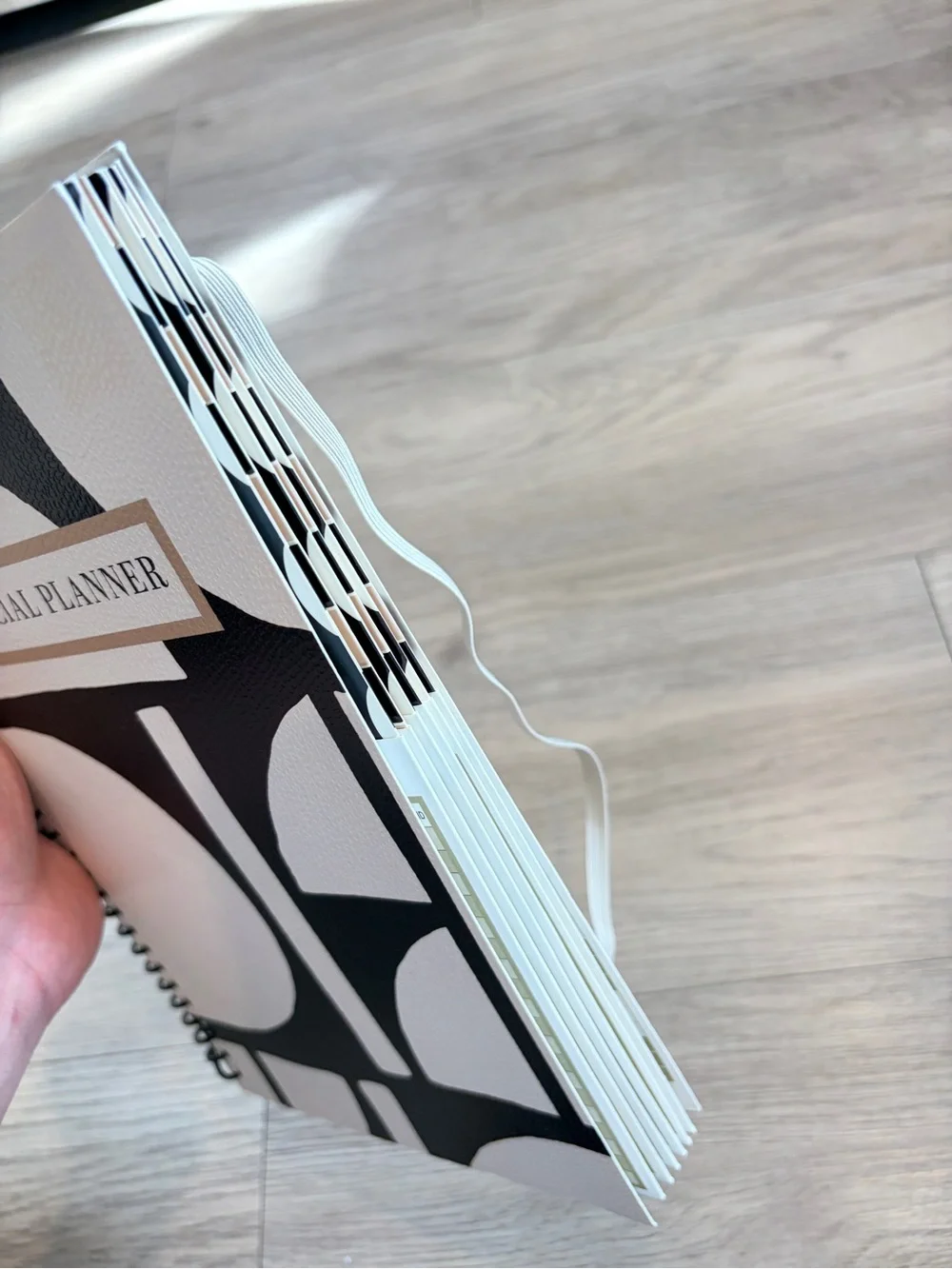 Financial Planner Spiral Notebook - Black & White